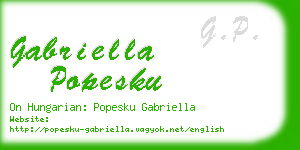 gabriella popesku business card